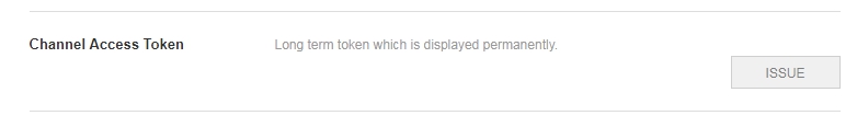 Channel Access Token