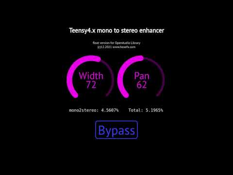 Teensy4 monoToStereo_F32