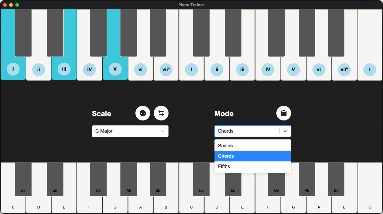 Piano Trainer screenshot