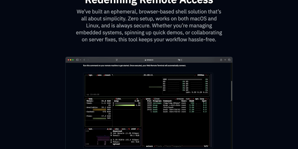 Web Remote Terminal