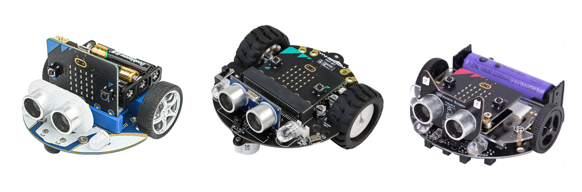 3 micro:bit robots