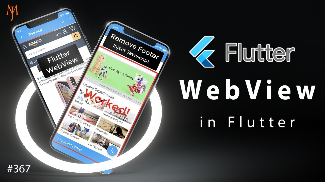 Flutter Tutorial - WebView App | The Right Way [2021] 1/2 Load URL, HTML, Javascript - Android, iOS YouTube video