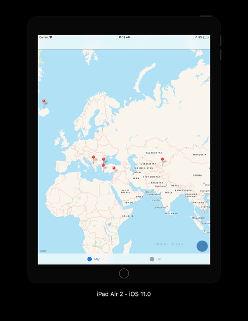 iPad app screenshot
