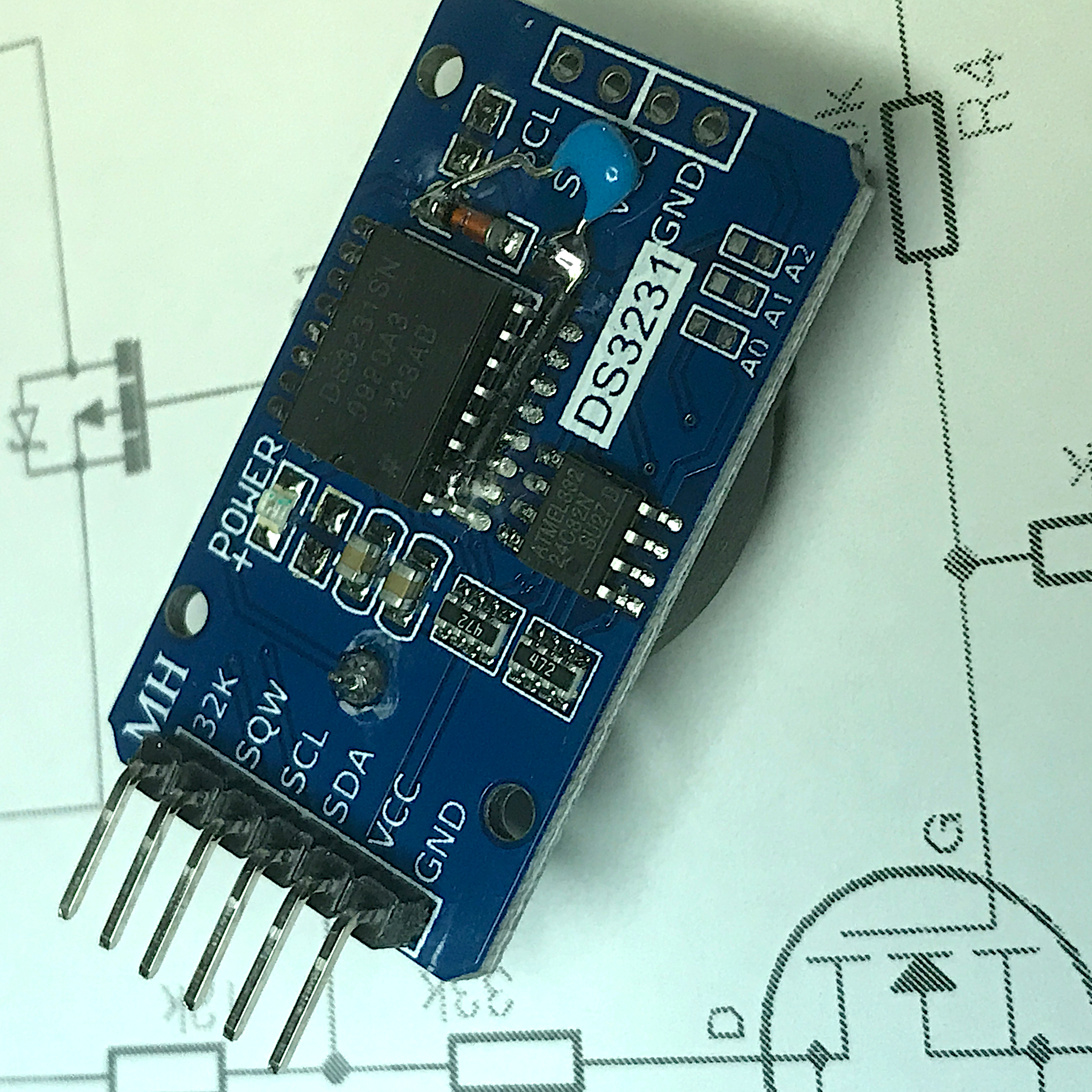 The modified DS3231 Module