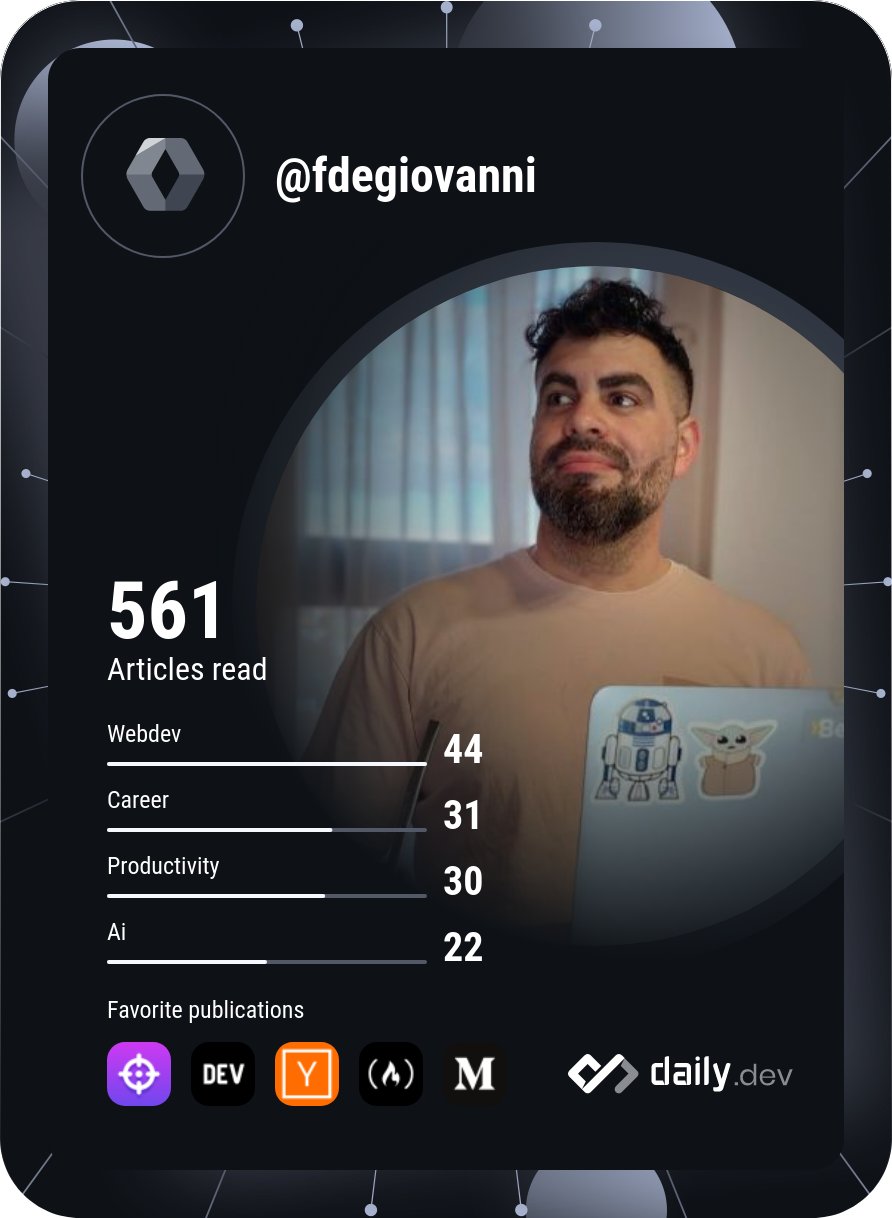 Federico Degiovanni's Dev Card