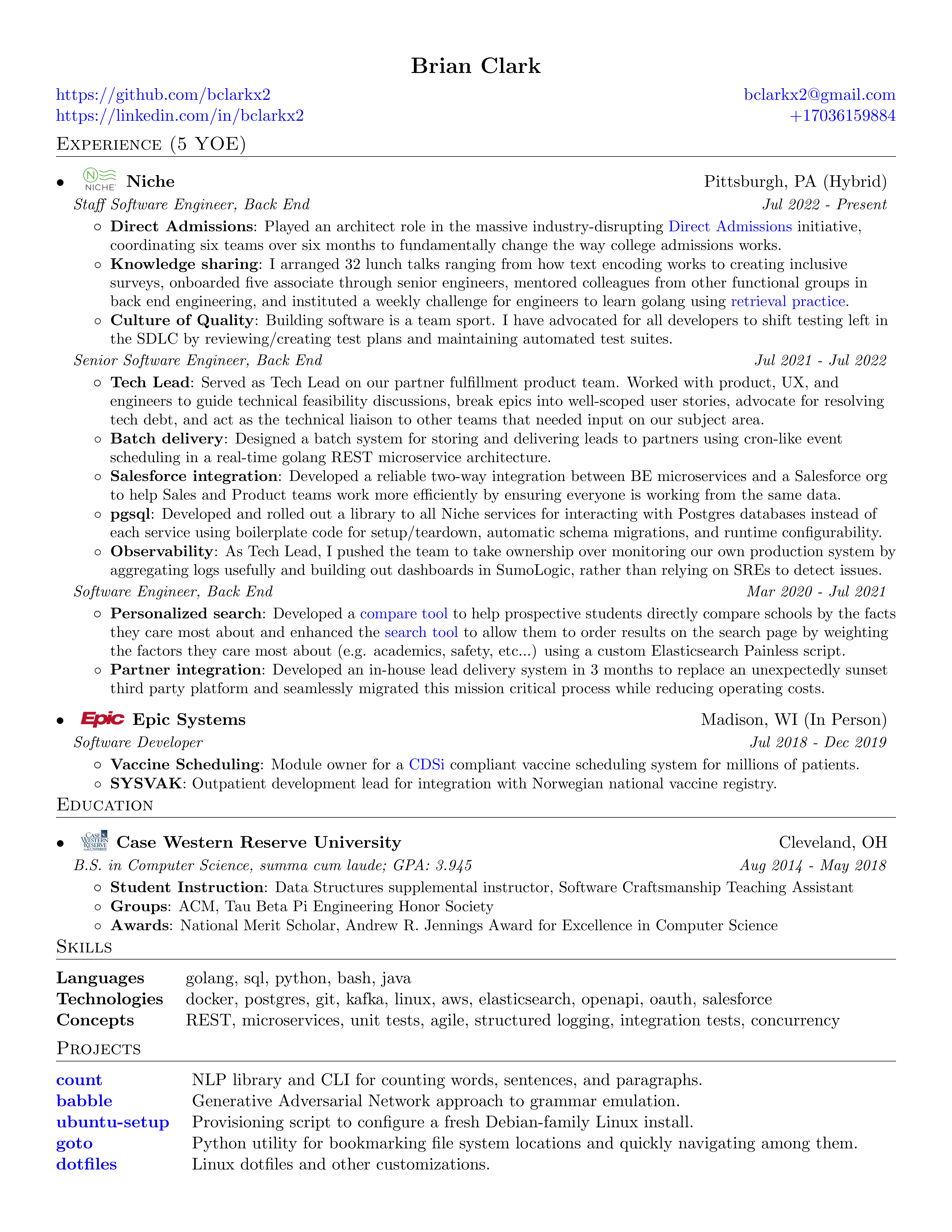 Resume preview page 1