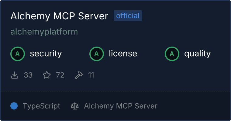 Alchemy Server MCP server