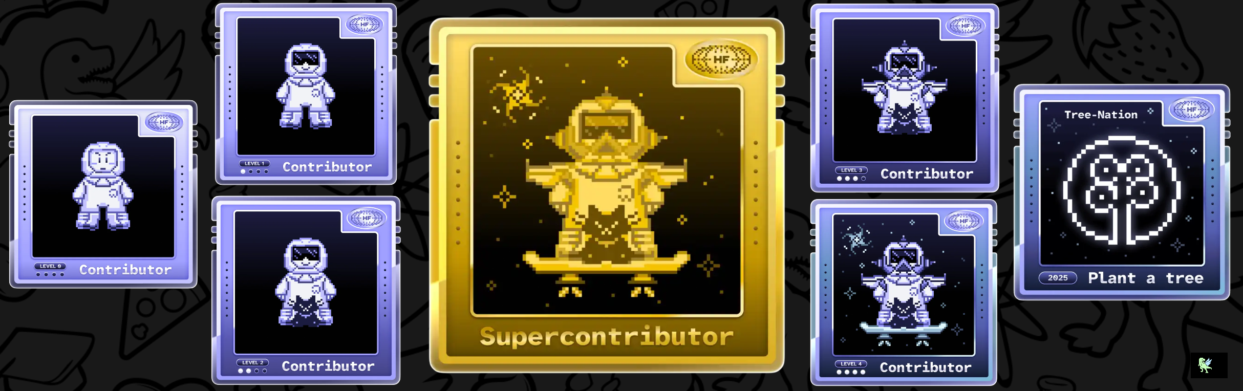 An image of @yuviib's Holopin badges, which is a link to view their full Holopin profile