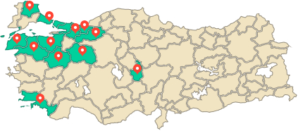 Turkey Visited Map