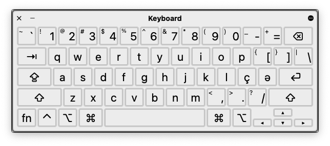 Chechen Latin Layout - QWERTY Default