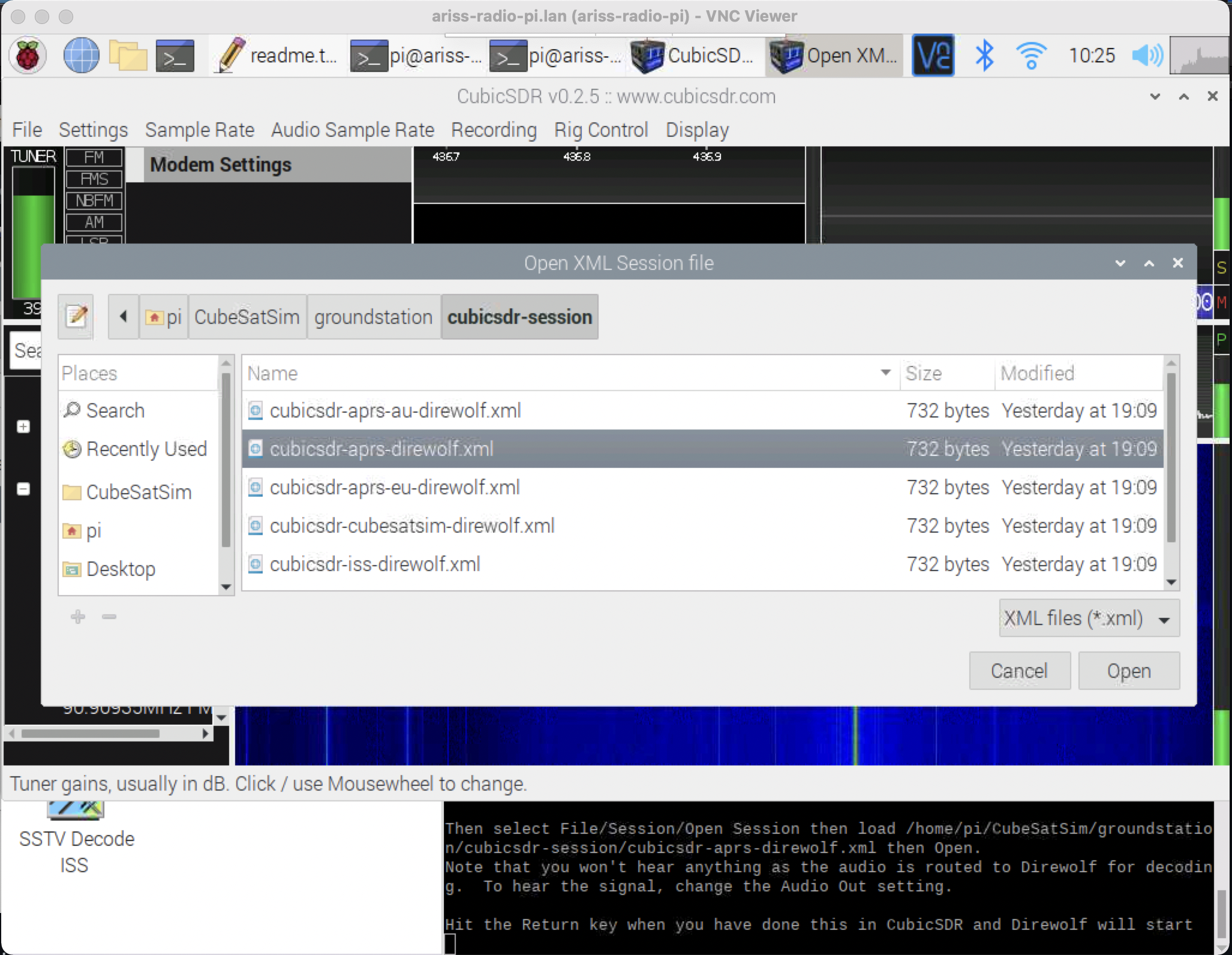 CubicSDR Open Session