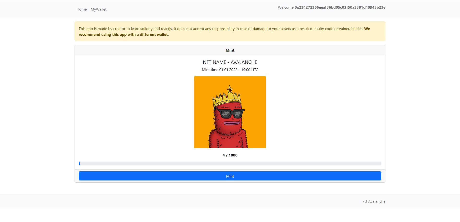 GitHub - grkmyvz/basic-nft-mint-page: A simple nft mint web page I made ...