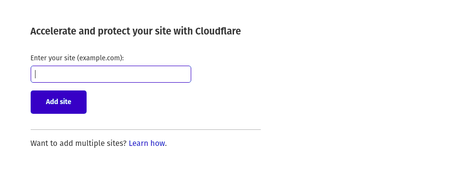 add domain to Cloudflare