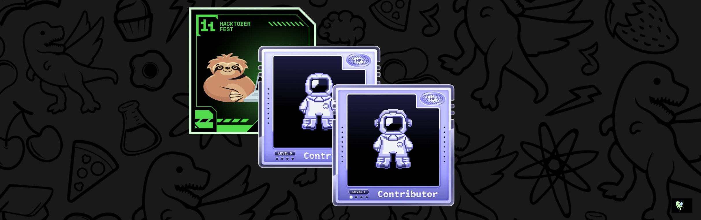 An image of @iammdzaidalam's Holopin badges, which is a link to view their full Holopin profile