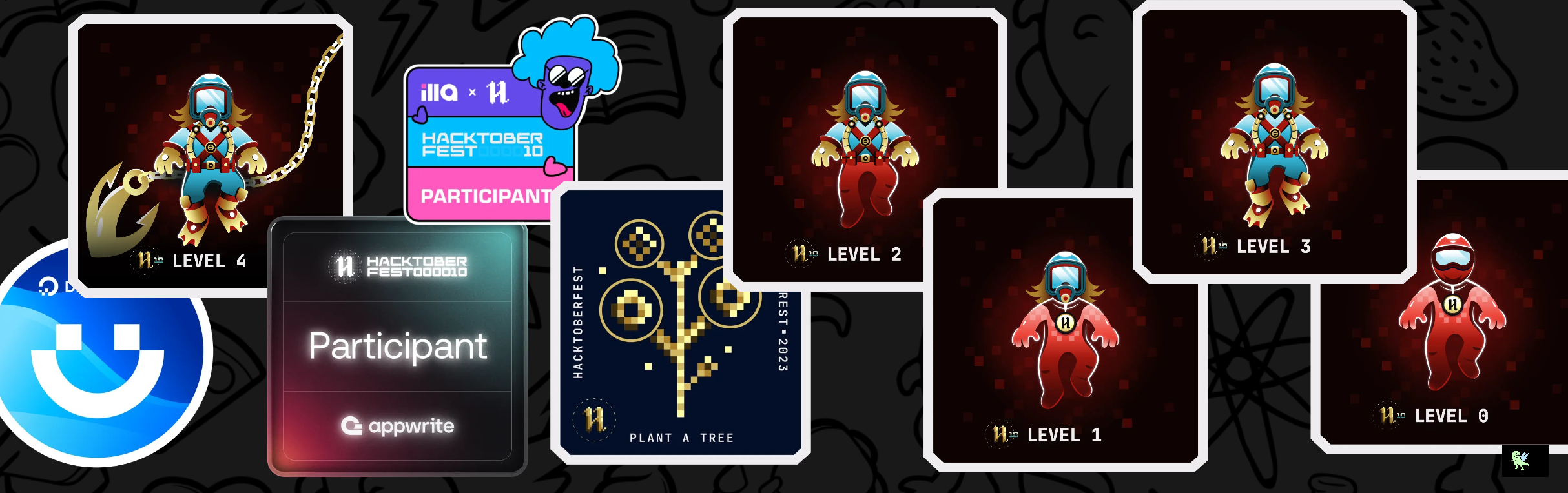 An image of @vishalsharma369's Holopin badges, which is a link to view their full Holopin profile
