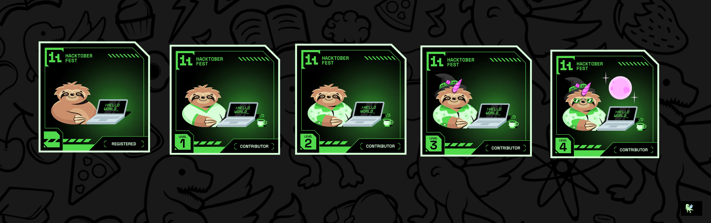 An image of @2div8's Holopin badges, which is a link to view their full Holopin profile