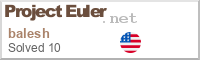 Project Euler Badge