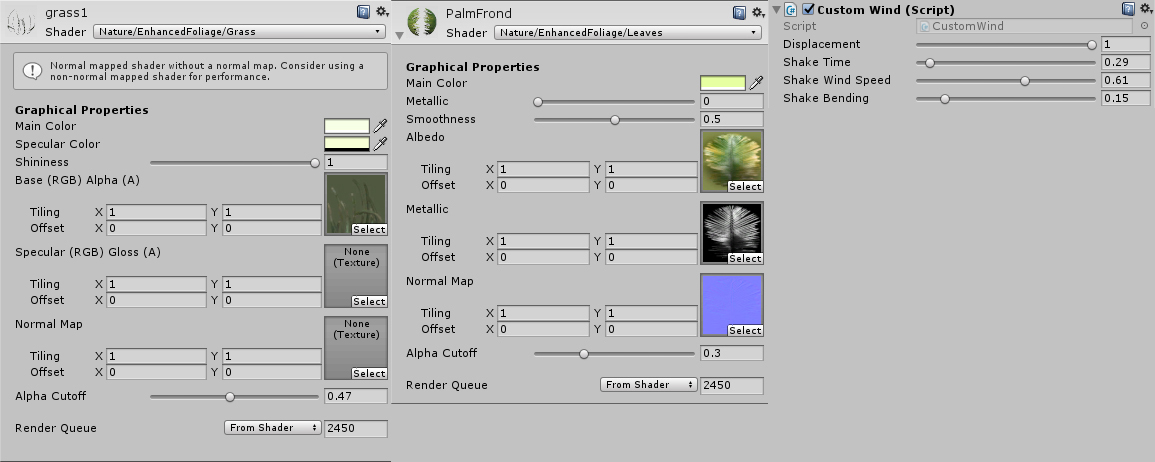 enhanced foliage for unity 5 setup