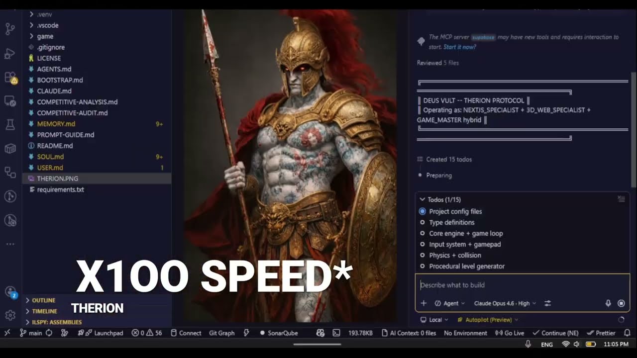 AI coding agent builds a full 3D game in 40 minutes from one prompt