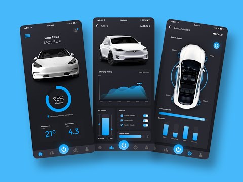 Tesla Model X UI Design