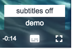 subtitles menu button