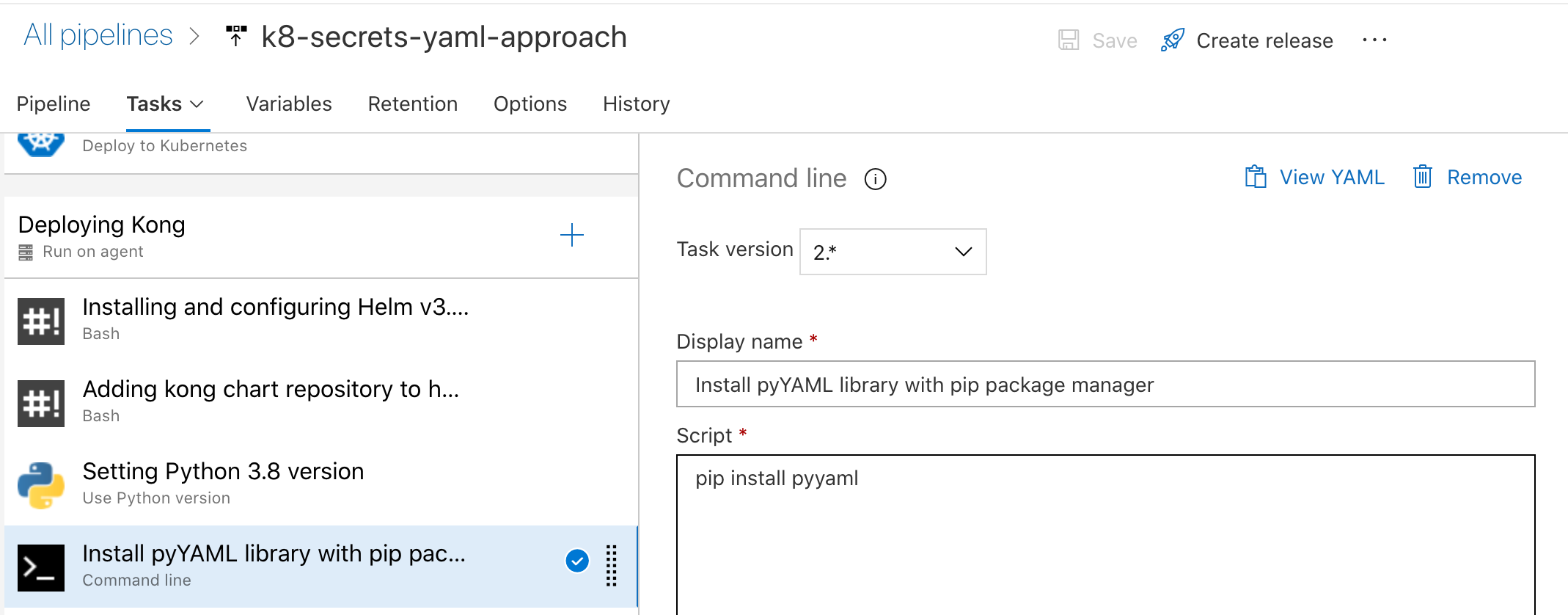 Install pyyaml library