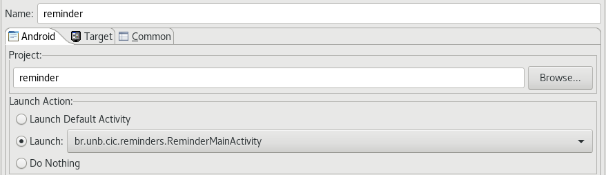 Settings to Run Configurator