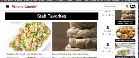 Animated gif of responsive design