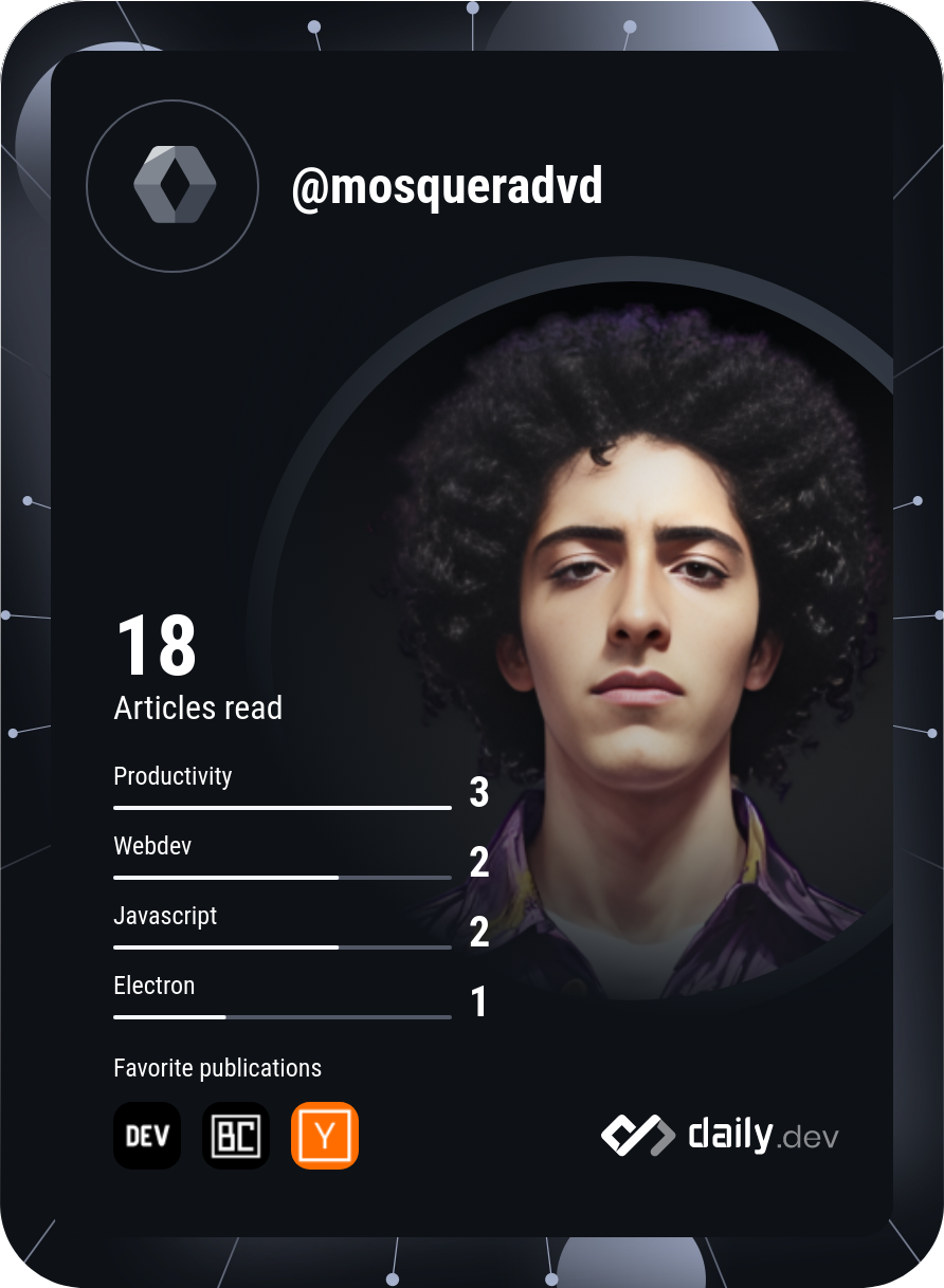 David Mosquera's Dev Card