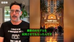 リゾート化したガザ地区にトランプ氏の黄金像……動画製作者は「風刺のつもりだった」と当惑