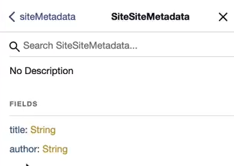 How Gatsby Works - fields of siteMetadata