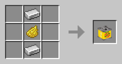 Image displaying crafting recipe of Yellow Can