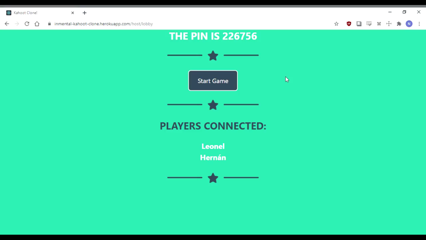 Imagen 3 del kahoot clone