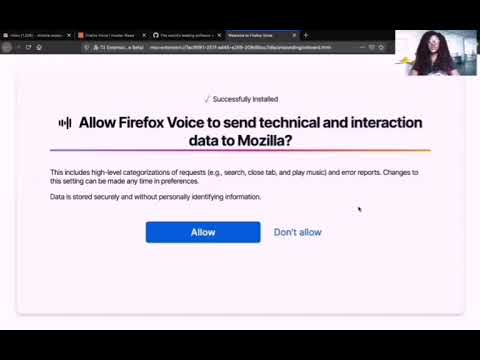 Speech-based Firefox Voice demonstration