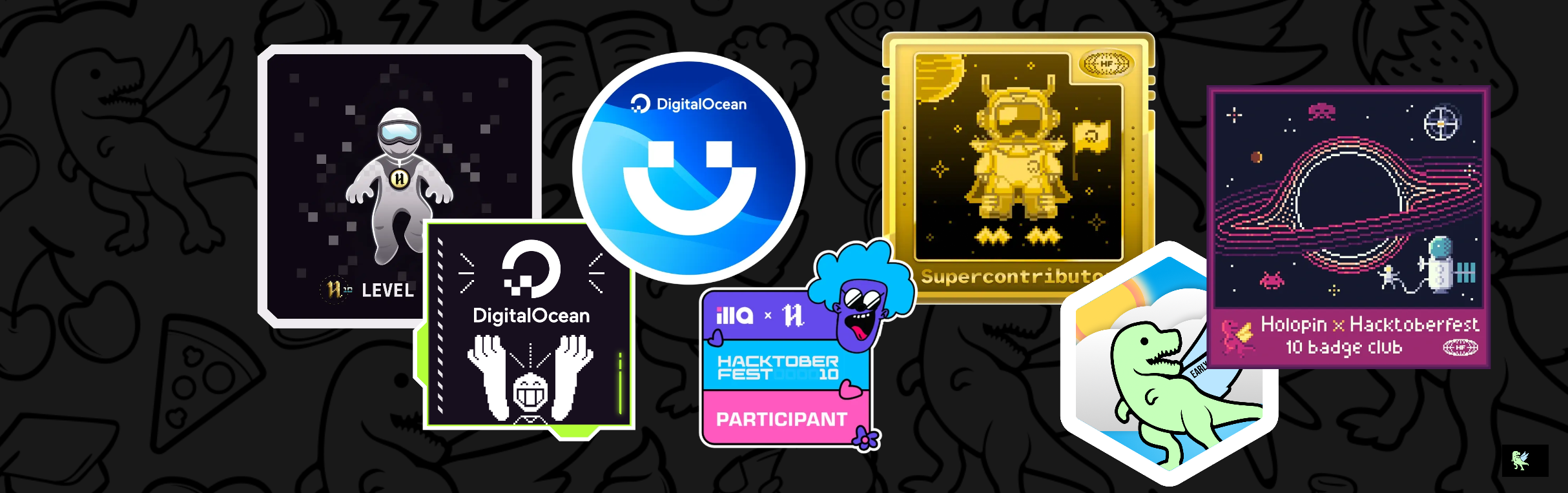 An image of @kuchbhikunal's Holopin badges, which is a link to view their full Holopin profile