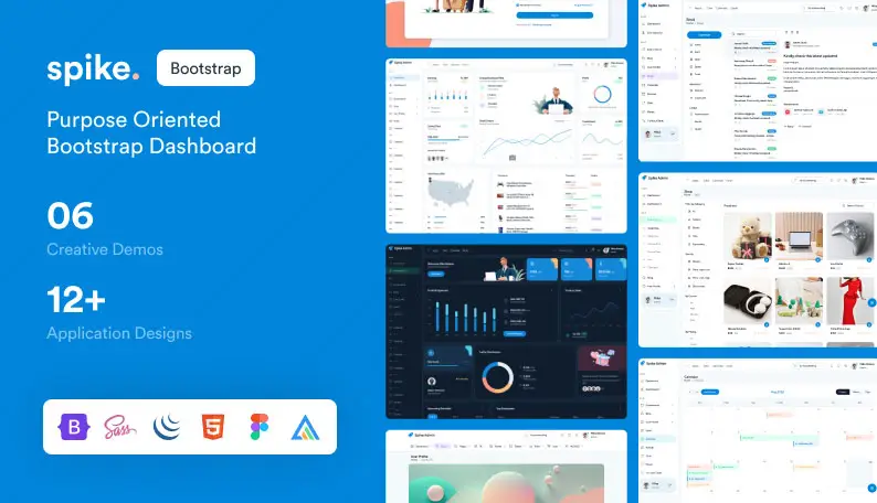 Spike Bootstrap Admin Dashboard Demo Screenshot