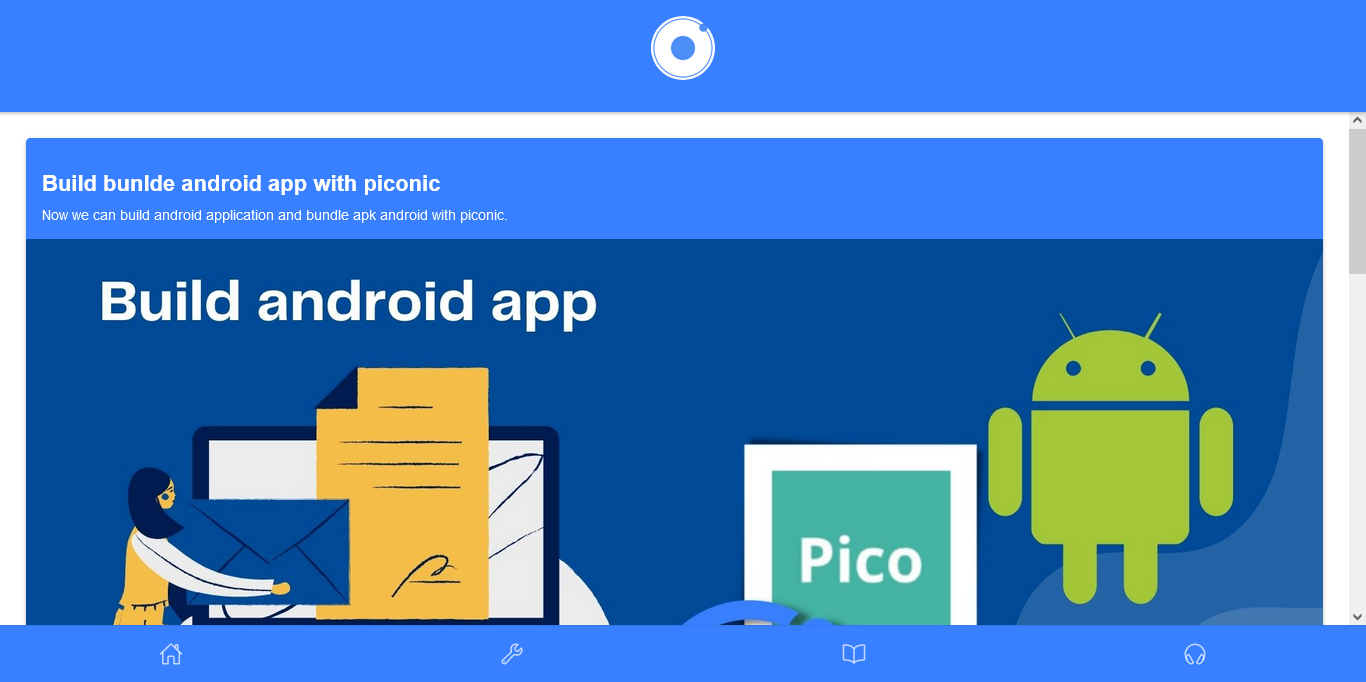 Mobile web template for pico cms with ionic