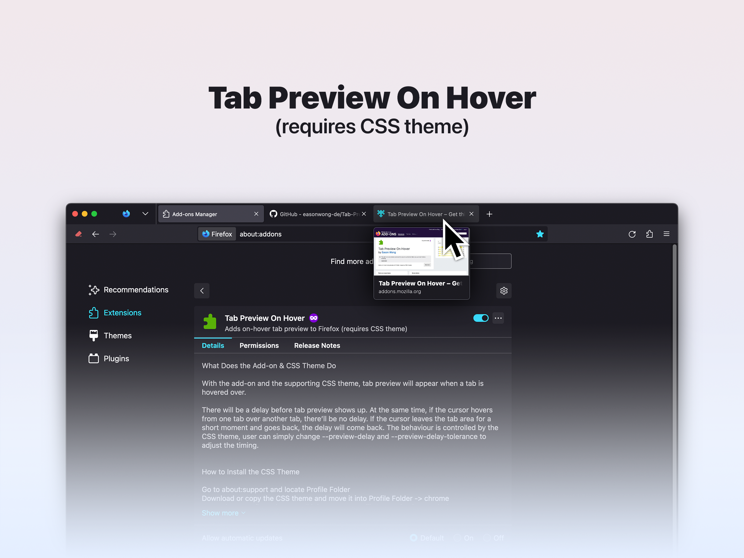 Tab Preview On Hover