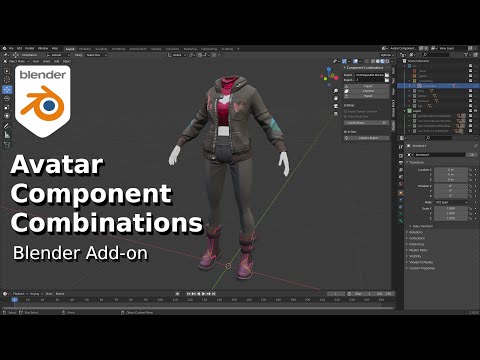 Demonstration of Avatar Component Combinations