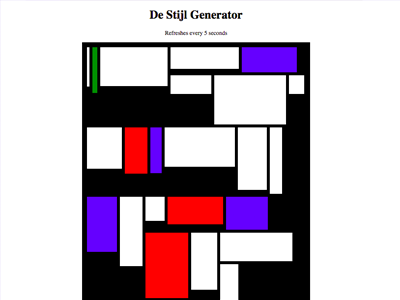 Image of de stijl generator