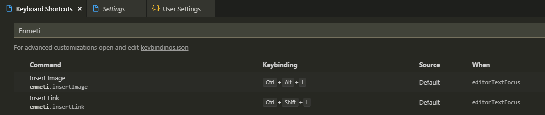 Keybindings.json