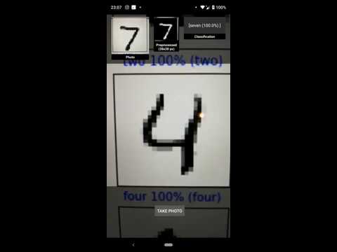 MNIST classifier in Android app