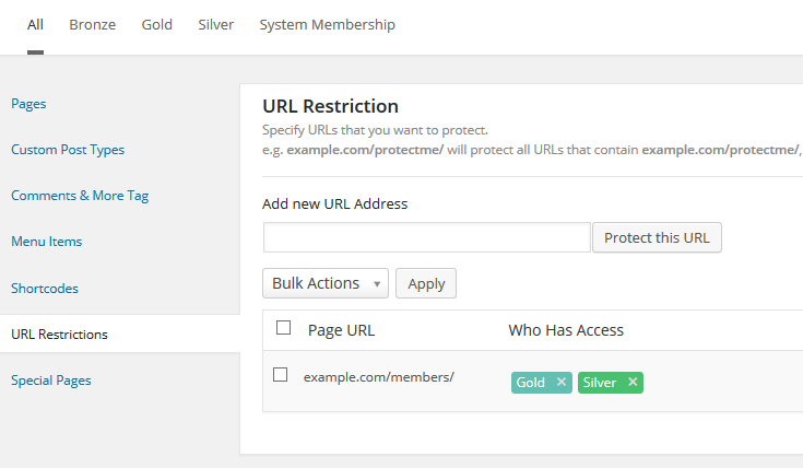 M2 URL Restrictions