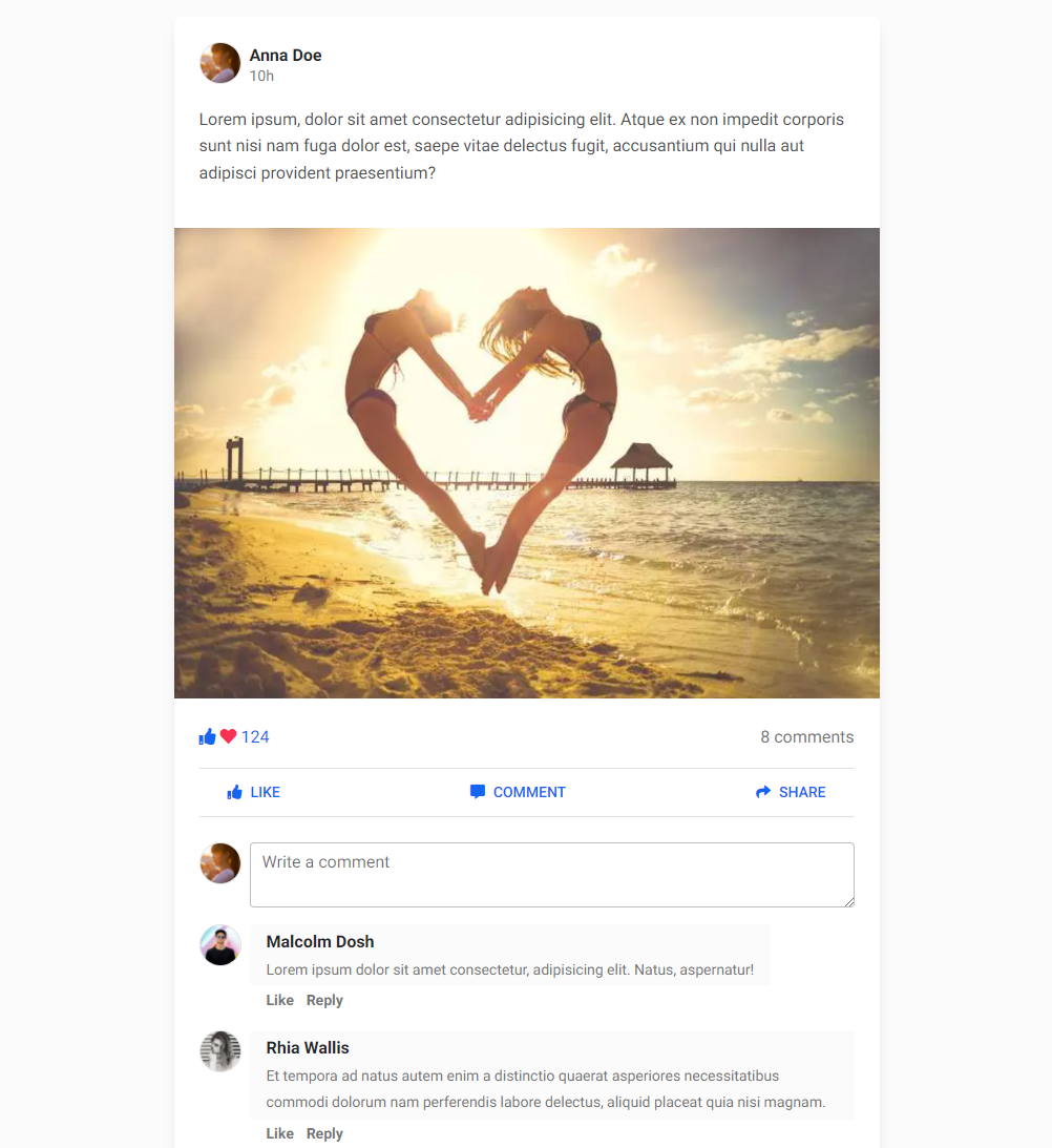 Bootstrap 5 News Feed