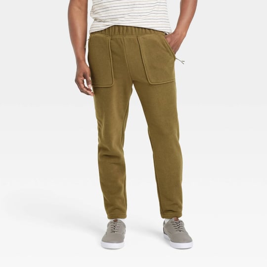 regular-fit-tapered-polar-fleece-jogger-pants-goodfellow-co-forest-green-m-1