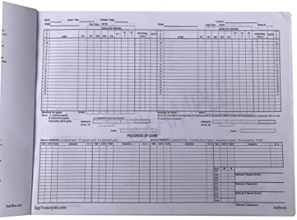 Water Polo Scorebook