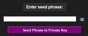 Seed Phrase Converter