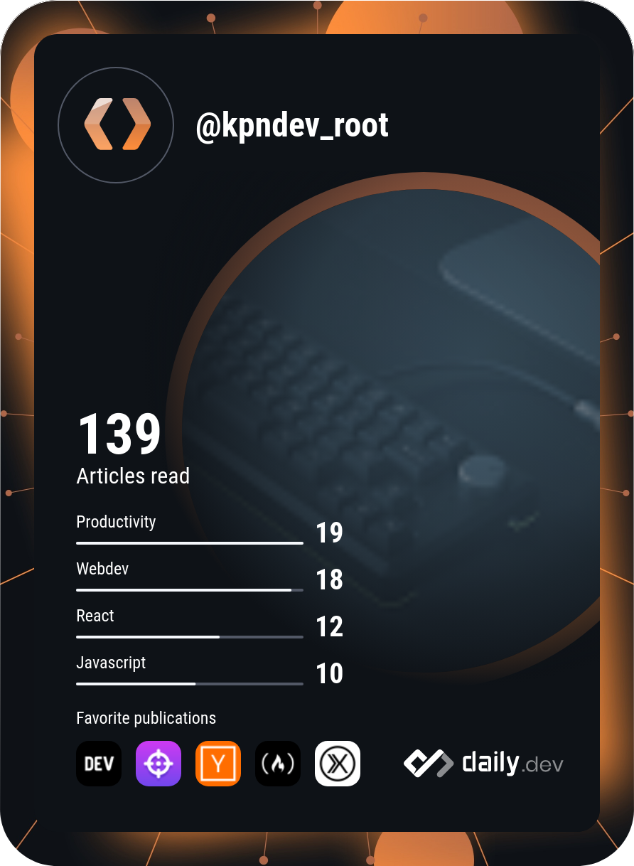 kpndevroot's Dev Card