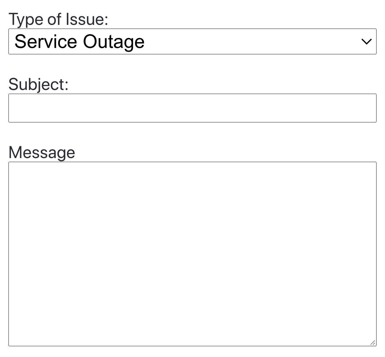 Form wireframe