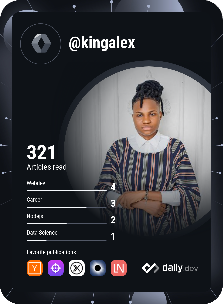 Ogubuike Alexandra's Dev Card